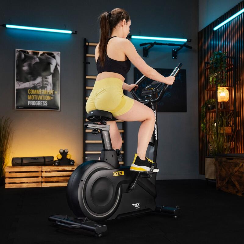 Rower stacjonarny elektryczno-magnetyczny EXEN TX-950EB czarny