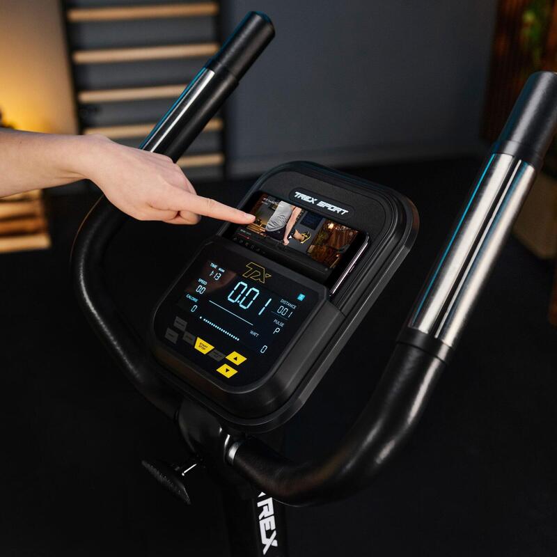 Rower stacjonarny elektryczno-magnetyczny EXEN TX-950EB czarny