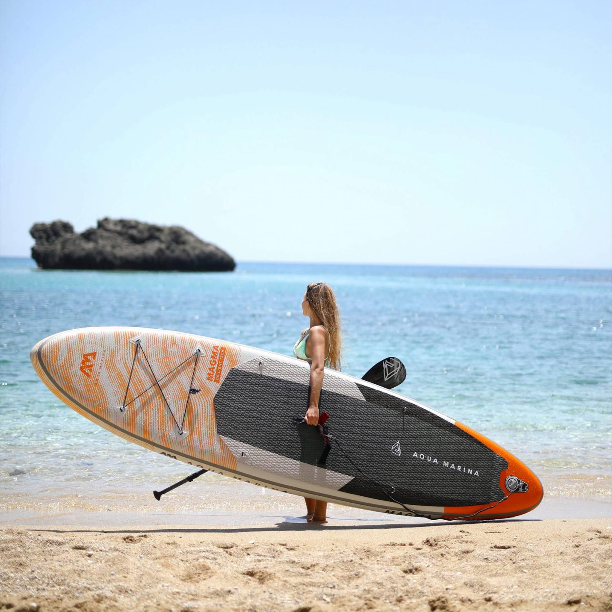 Stand Up Paddle Gonflable –Magma 11'2" - 15cm d'épaisseur - avec pompe, pagaie, 5/7