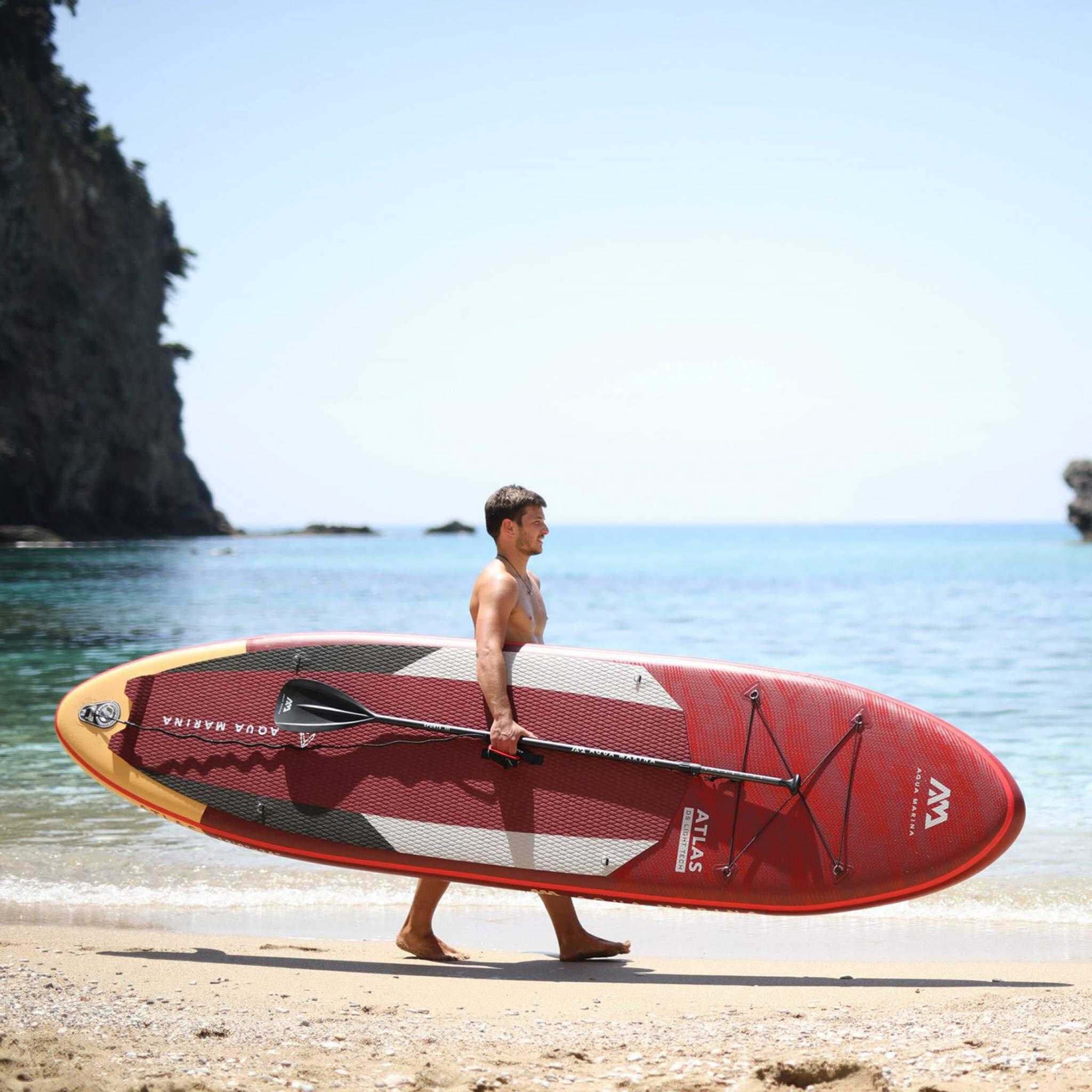 Opblaasbaar SUP board All-Around Advanced met hoog draagvermogen Rood 4/7