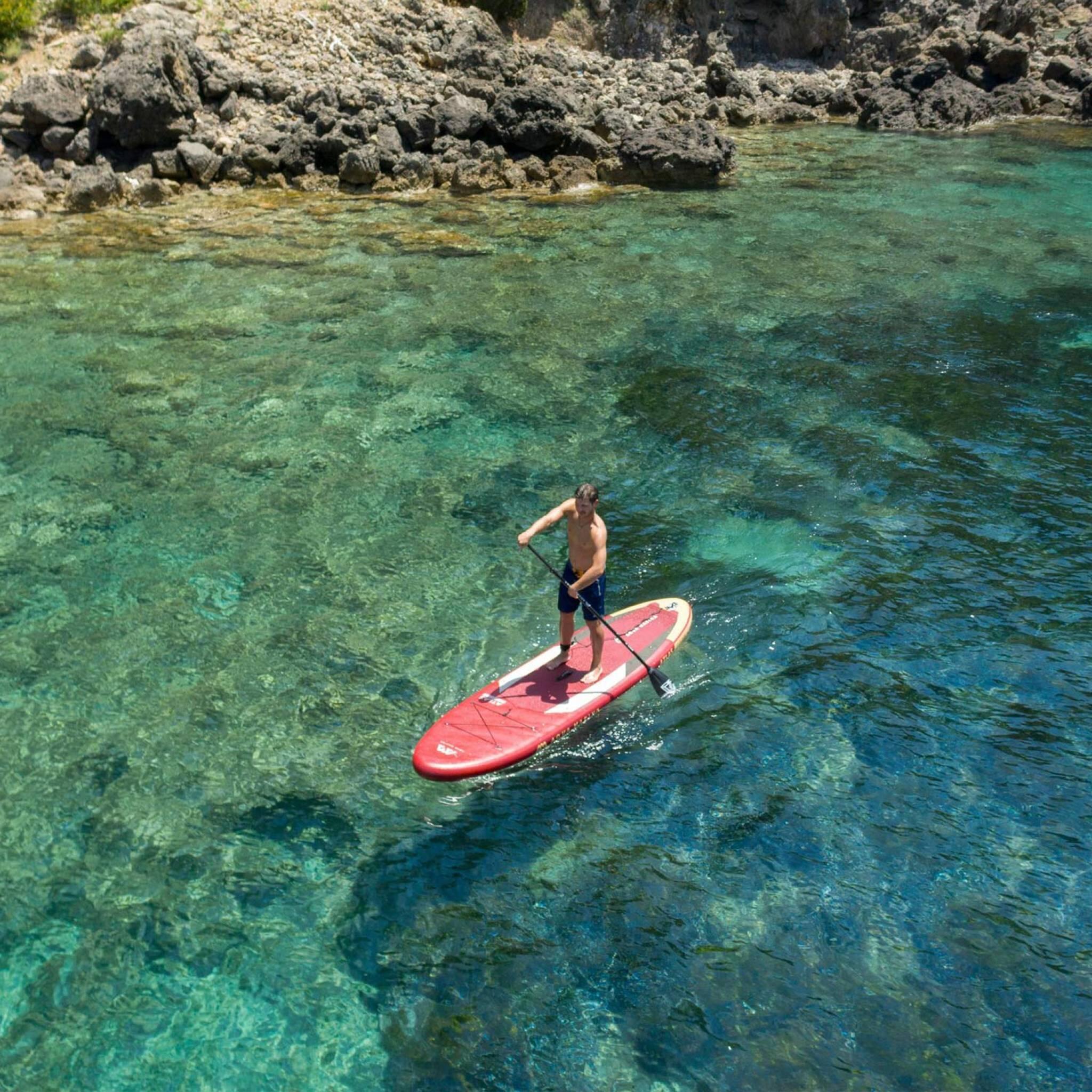 Opblaasbaar SUP board All-Around Advanced met hoog draagvermogen Rood 3/7