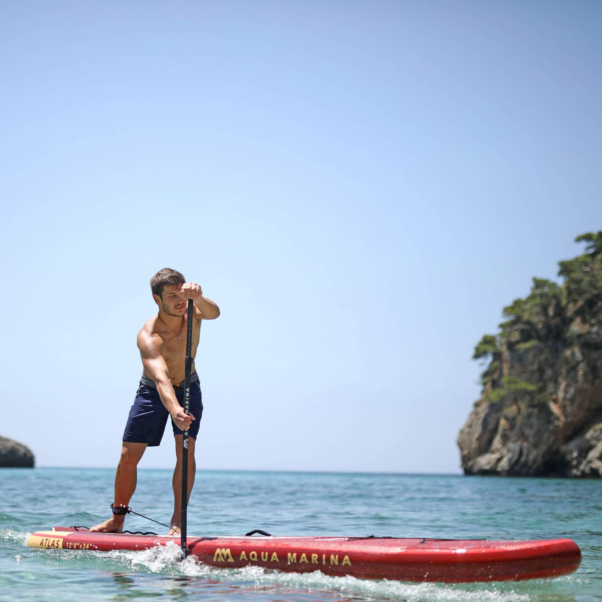 Opblaasbaar SUP board All-Around Advanced met hoog draagvermogen Rood 5/7