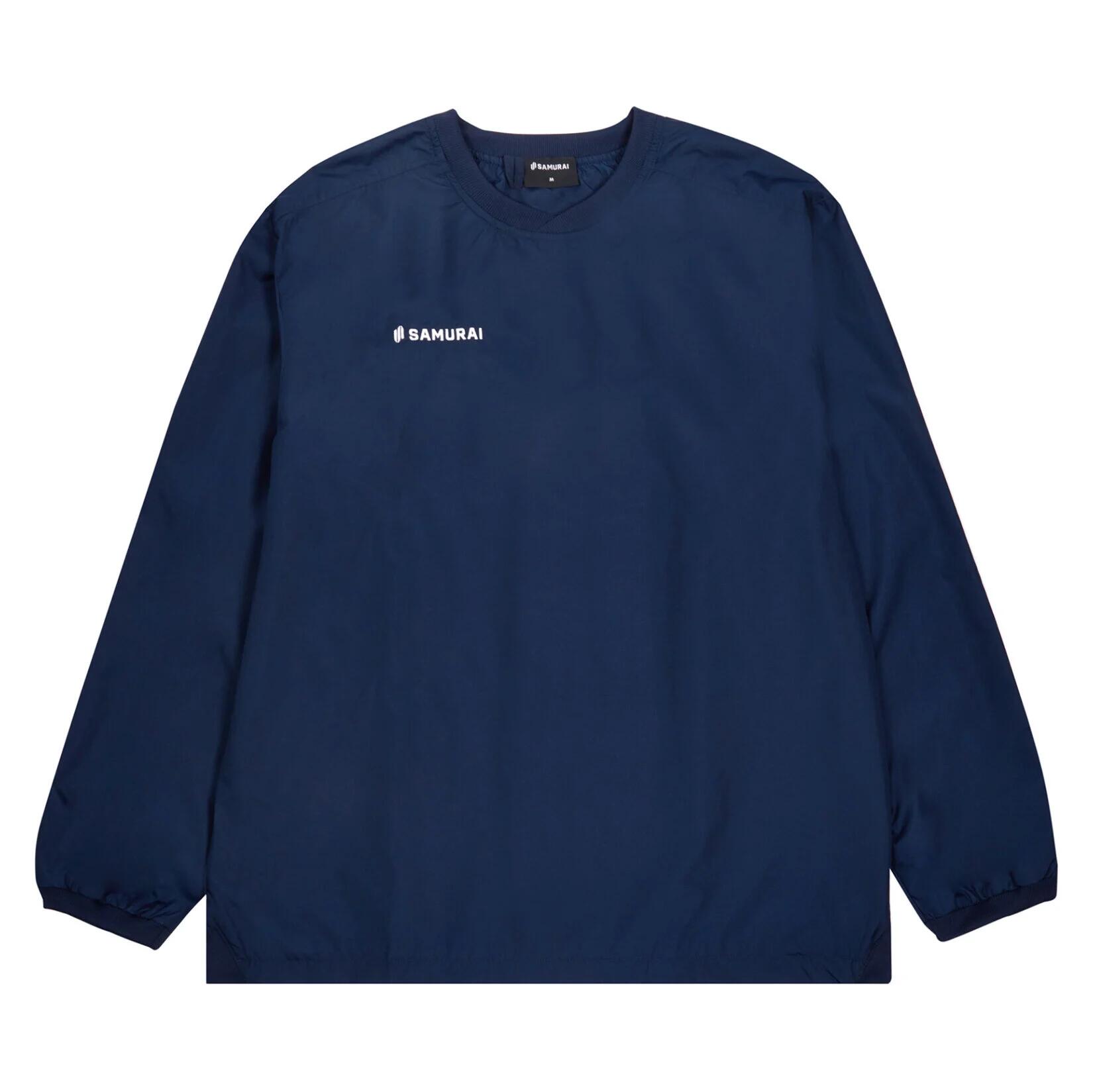 Samurai Kid's Rugby Windbreaker Navy Crew Sweatshirt Top 2/3
