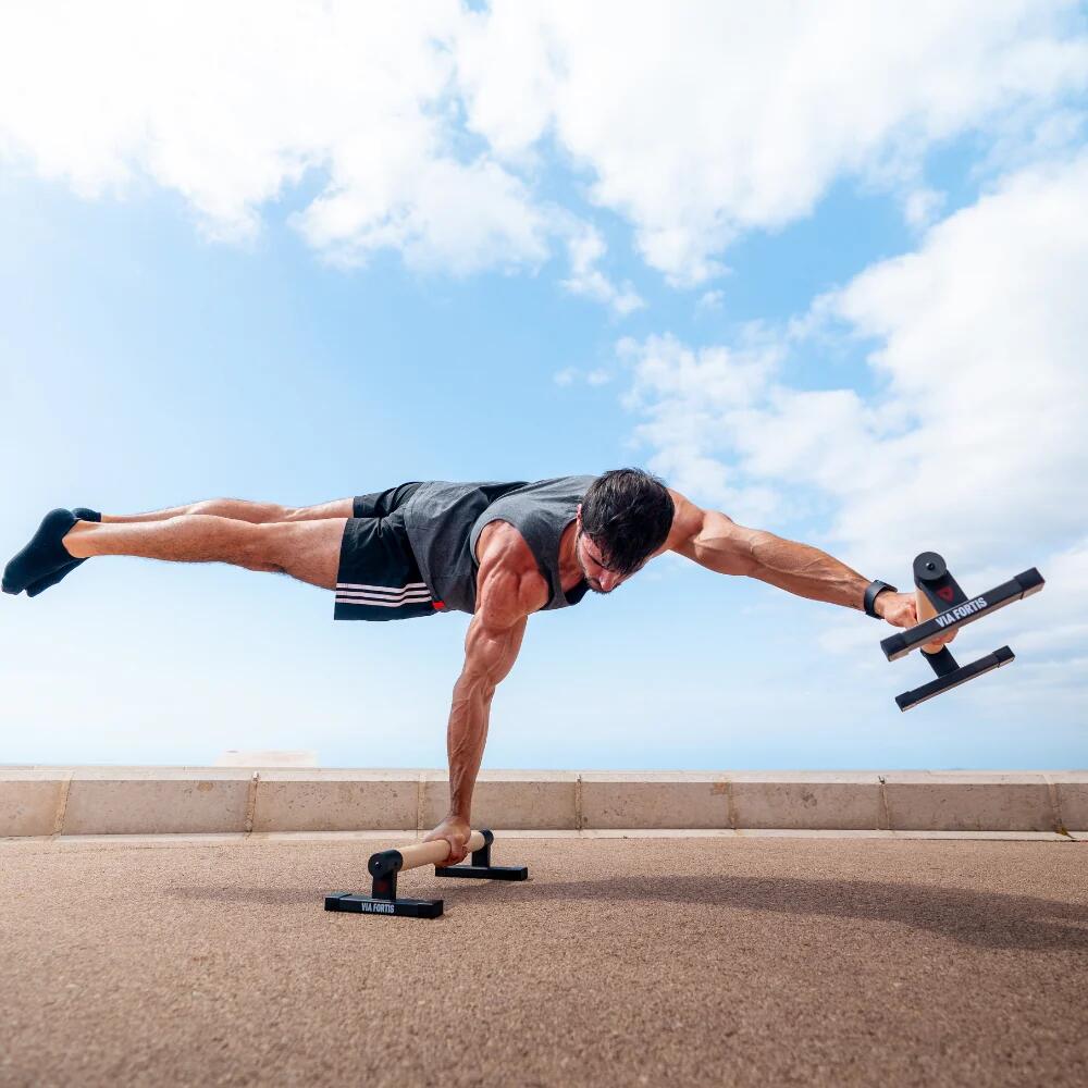 Parallettes Basses Pro street workout exercices et renforcement 7/7