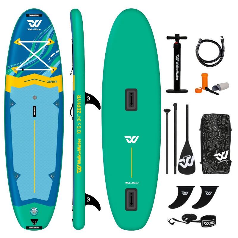 WOW Remo de windsurf hinchable wow zephyr 10.6 - con pie de mástil insertado