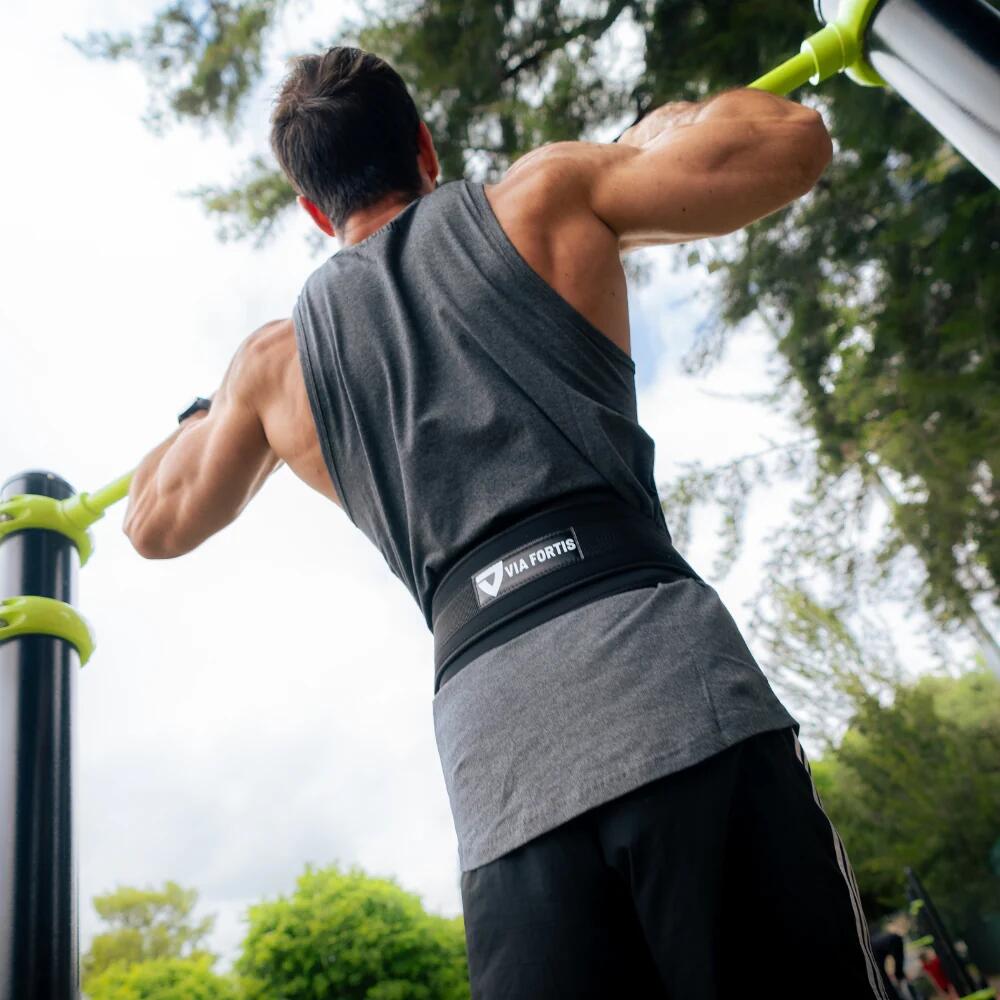 Verzwaarde riem met ketting, voor dips, pull-ups en meer 5/6