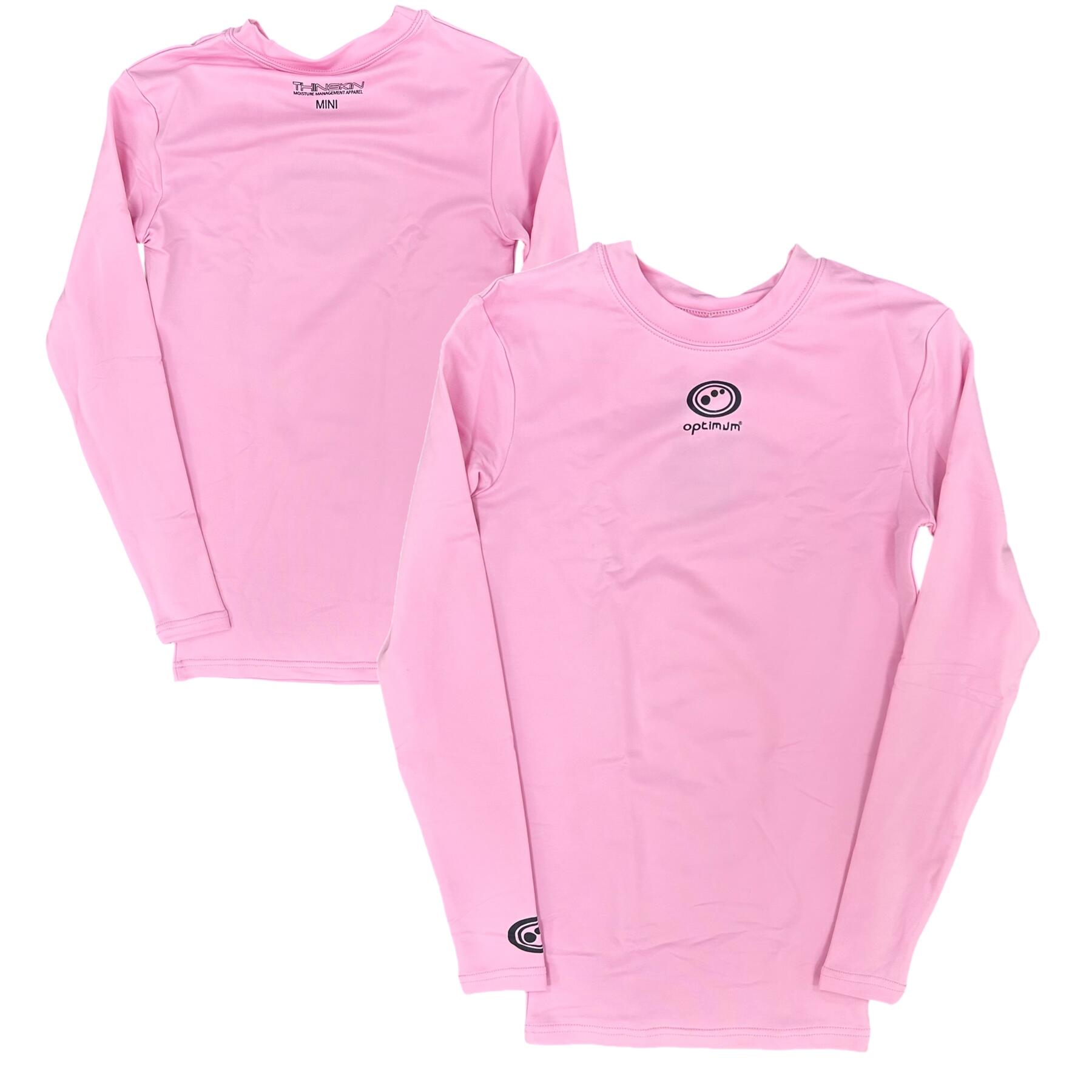 OPTIMUM Optimum Kid's Baselayer Top Pink Long Sleeve Rugby Top