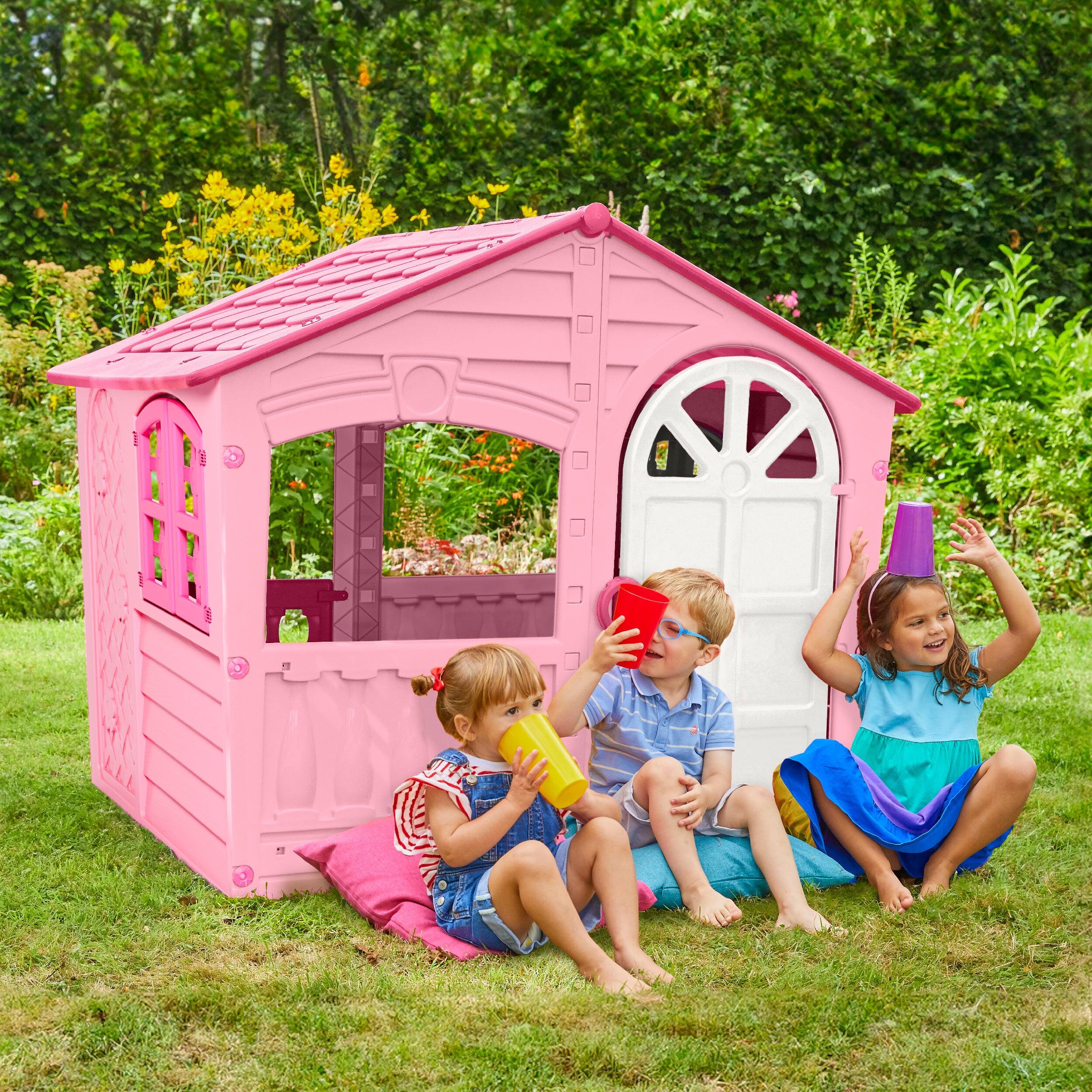 Maisonnette cabane BARBE À PAPA plastique 2/5