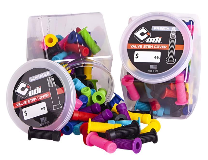 ODI Candy Jar Valve Stem Covers Presta 100 Assorted Colours