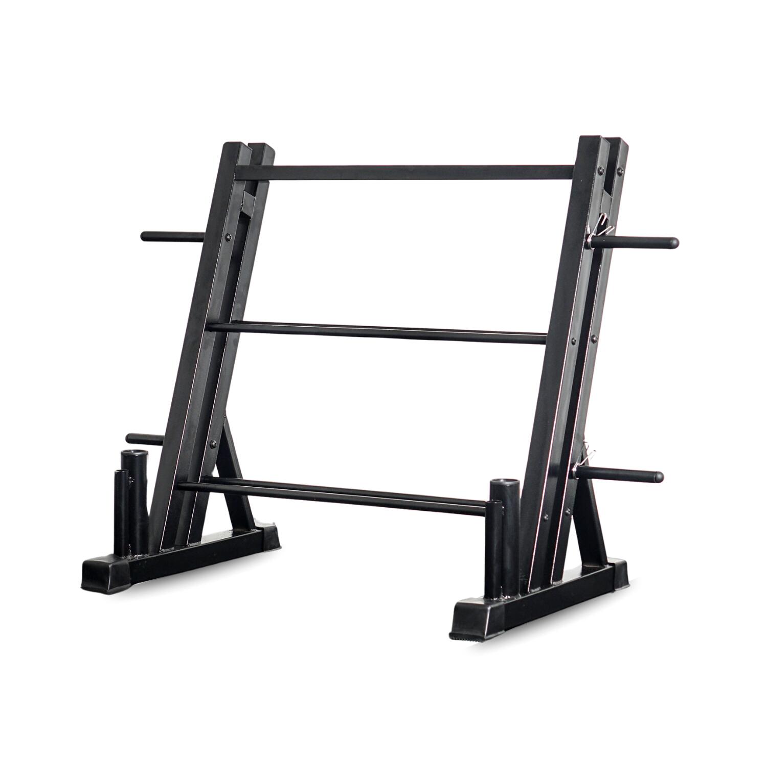 Set of 6 pairs of square dumbbells (2.5-15 kg) with rack R603 - Homefittools