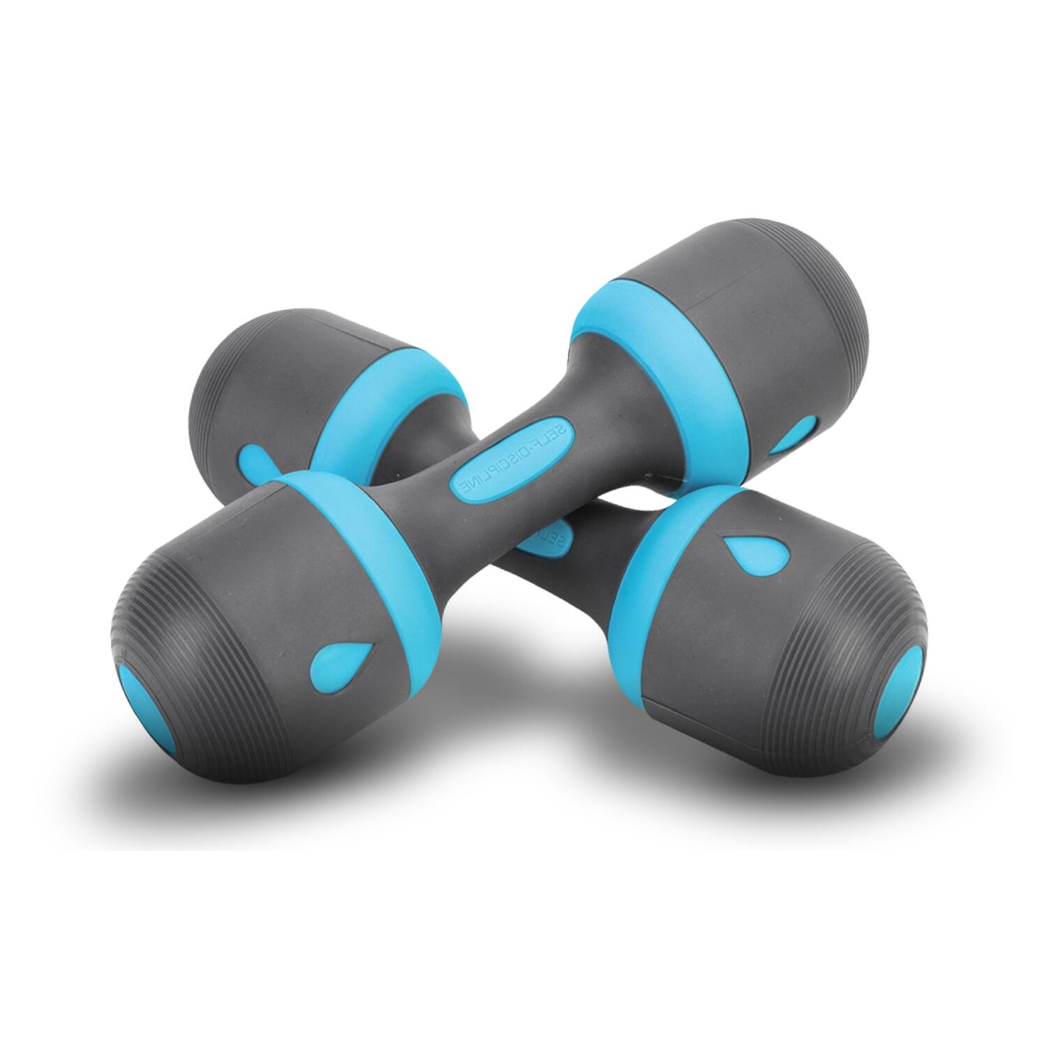 Adjustable Dumbbell 1 pair GX5 1-5 kg Blue - Homefittools
