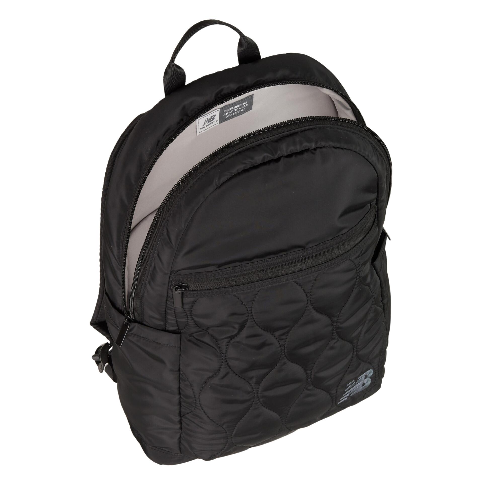 トートバッグ Fallett Lettering Quilted Backpack Black FA2303BG04BK NEW BALANCE LIFESTYLE QUILT BACKPACK - Black