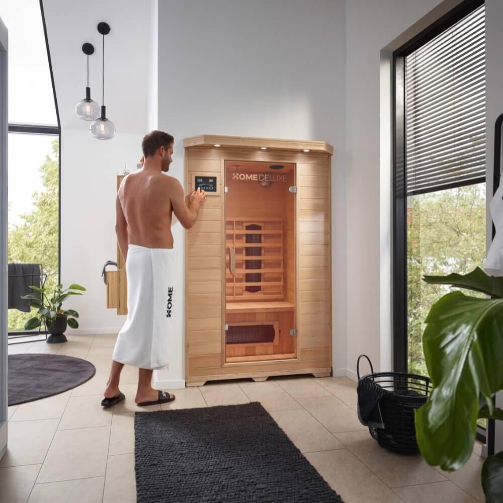 Cabine infrarouge REDSUN M - 120 x 105 cm pour 2 personnes 3/12