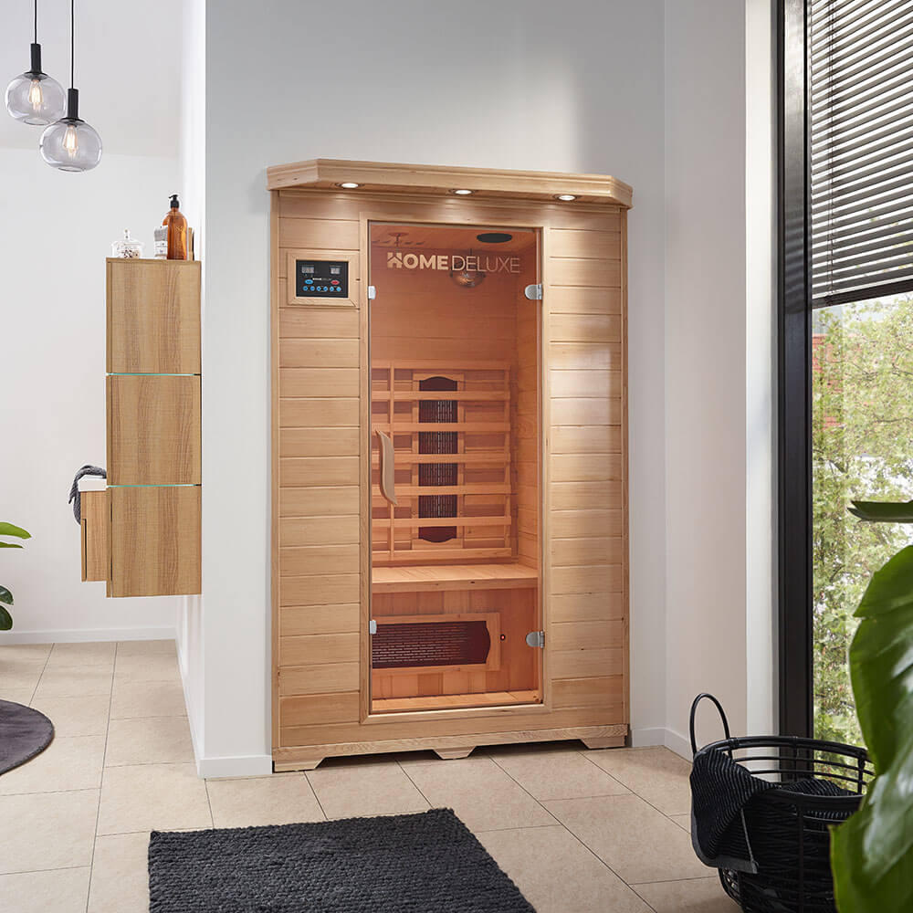 Cabine infrarouge REDSUN M - 120 x 105 cm pour 2 personnes 2/12