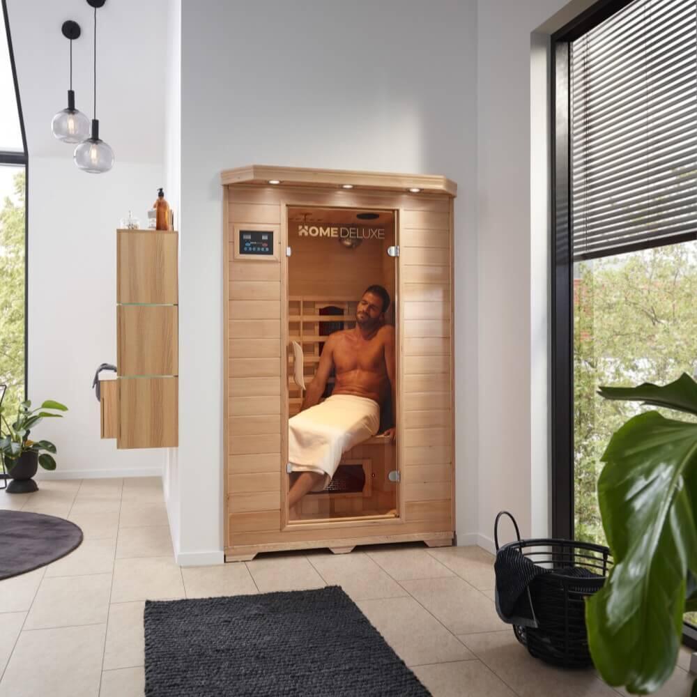 Cabine infrarouge REDSUN M - 120 x 105 cm pour 2 personnes 4/12
