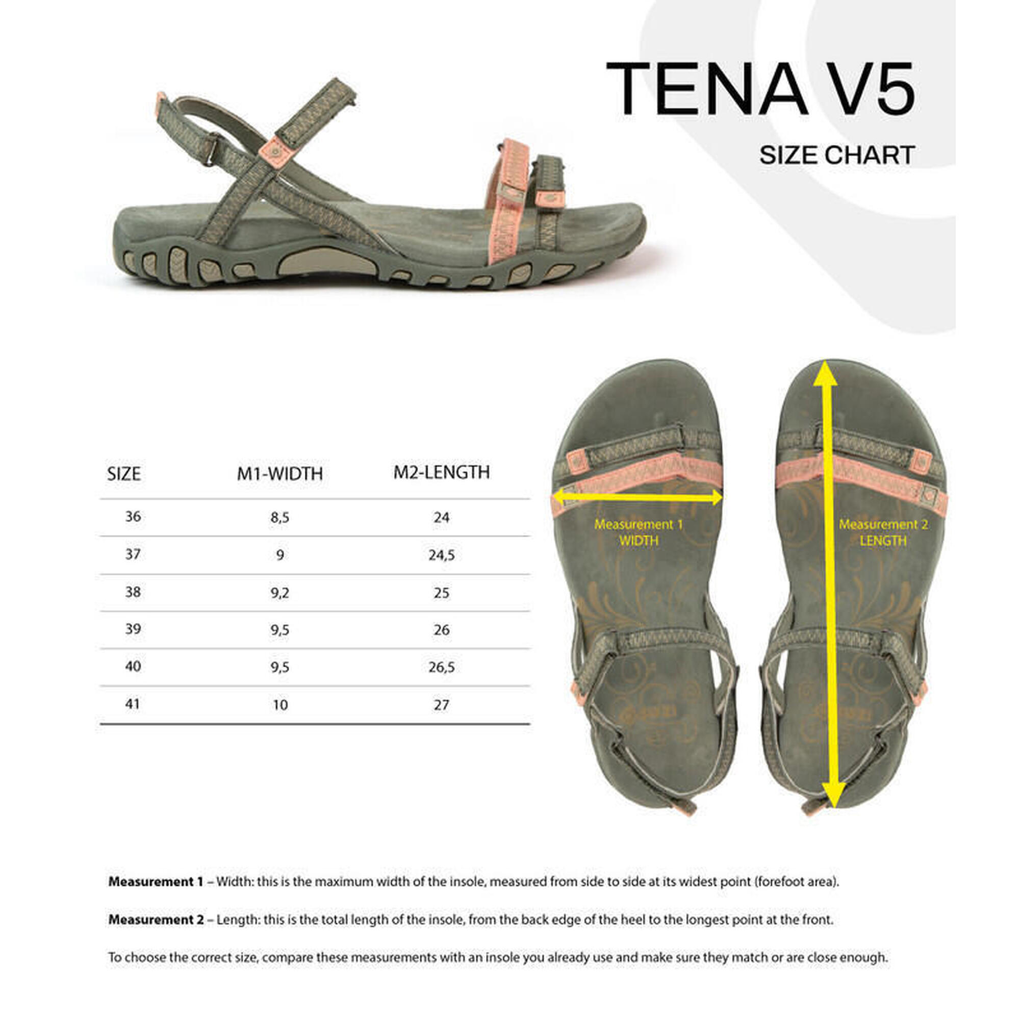 TENA V5 dames wandelsandaal - Perfecte pasvorm en goede grip