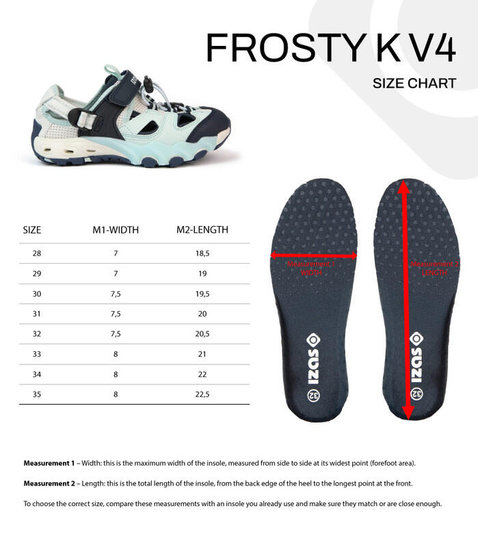 FROSTY K V4, sandali impermeabili, regolabili e antiscivolo con suole antiscivol 5/6