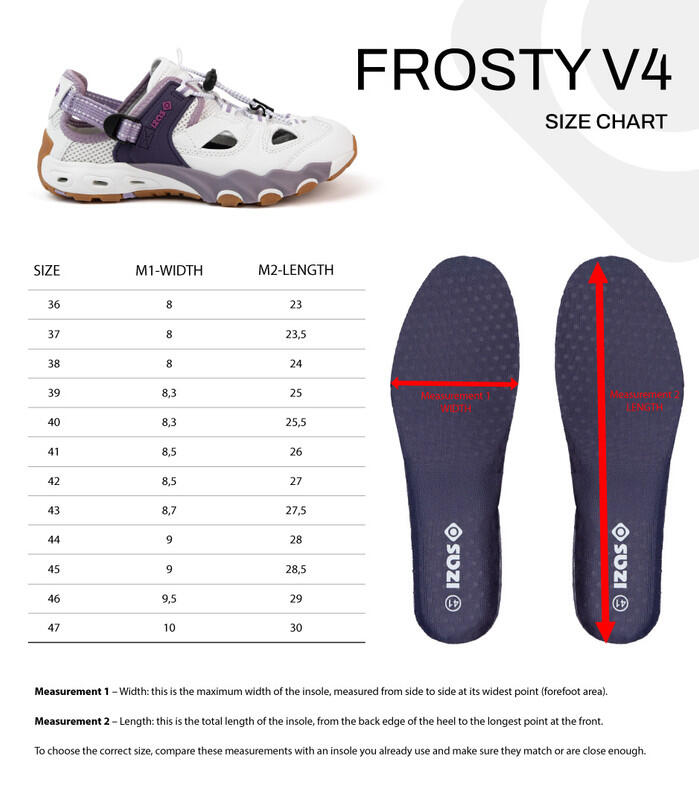 Sandálias FROSTY V4 impermeáveis, ajustáveis, antiderrapantes 5/6