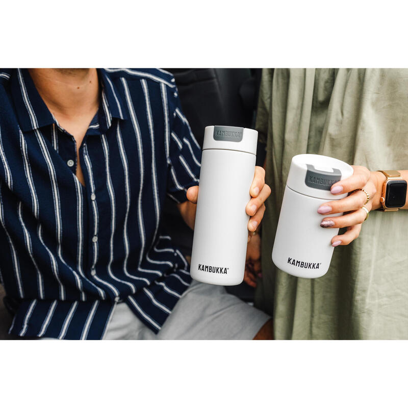 Termos podróżny kubek termiczny Kambukka Olympus 300ml Marshmallow white