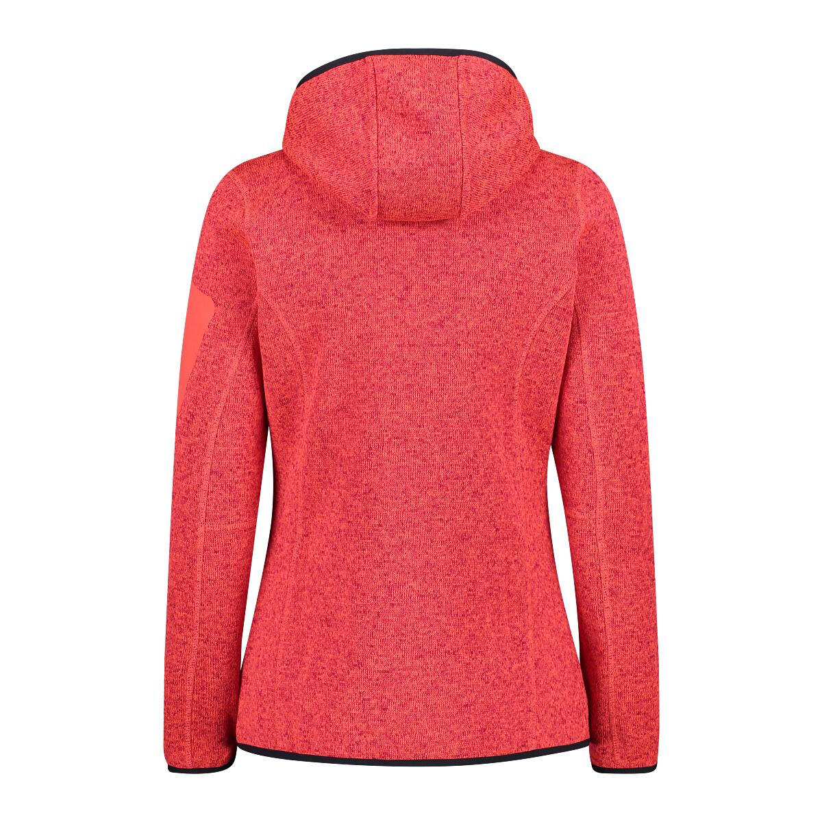 Bluza Damska Polarowa CMP 3H19826 CIEPŁA 280g Pomarańczowy