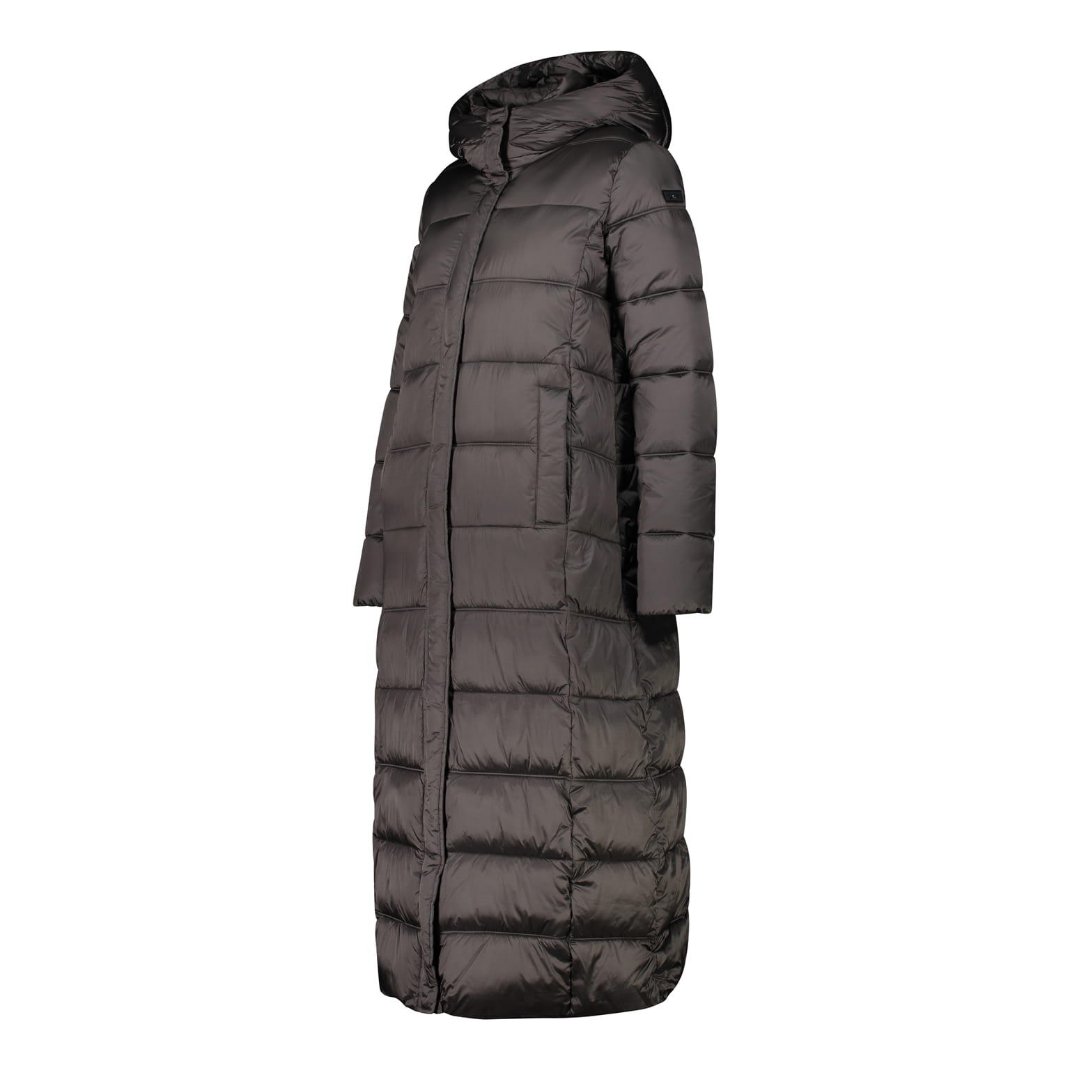 Casaco acolchoado longo com capuz efeito brilhante mulher CMP 5/8