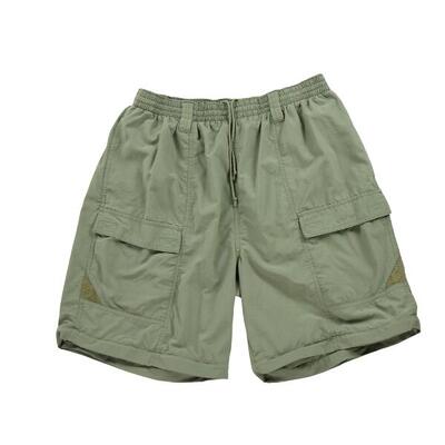 Tweedehands - heren khaki cargo shorts - goede staat