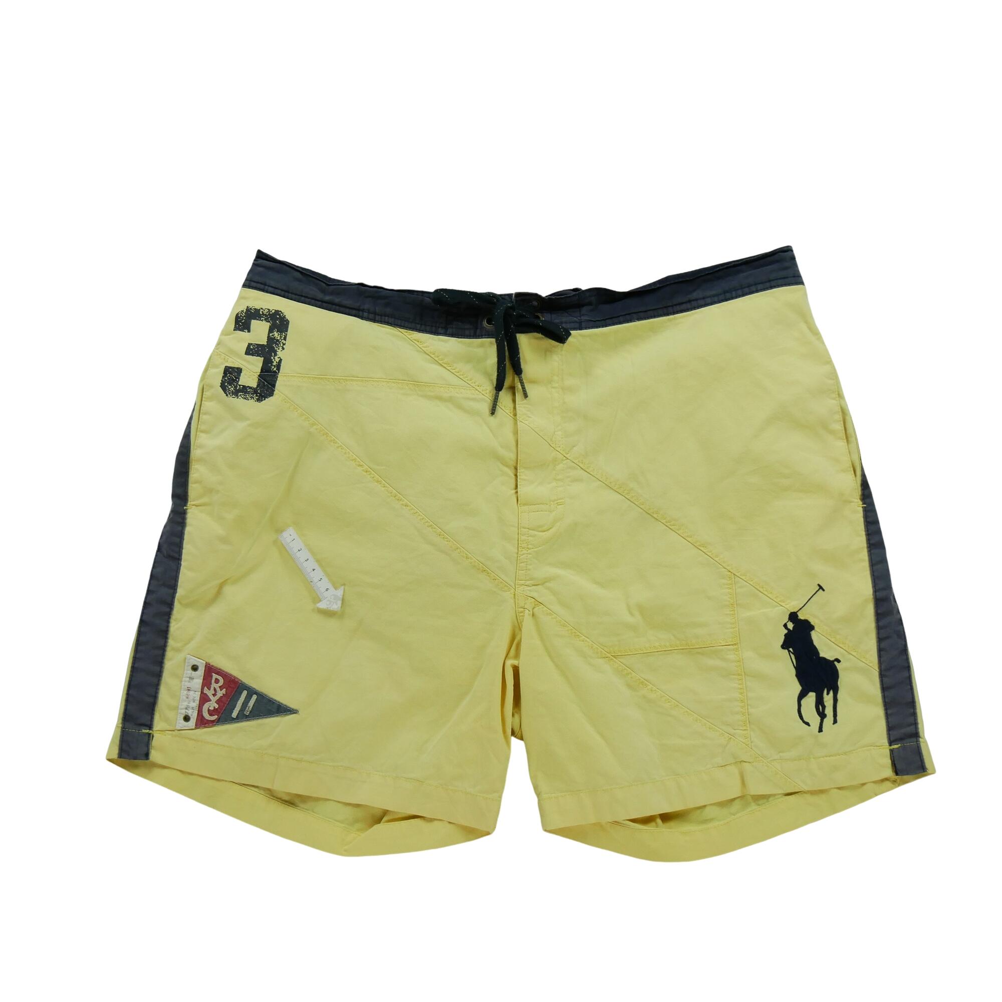 Men's Yellow Swim Shorts 3/7