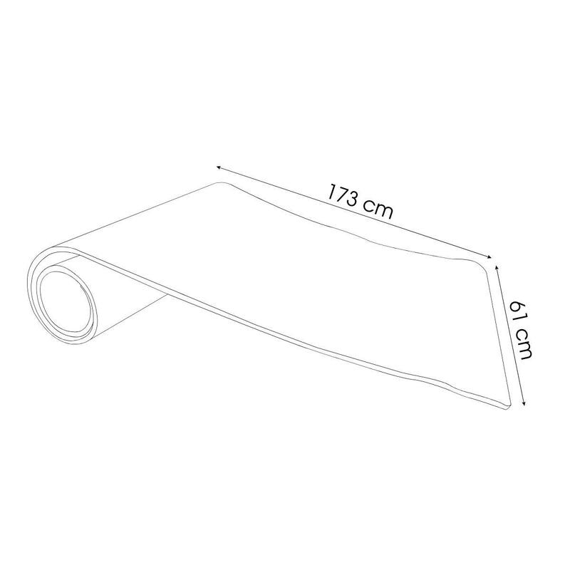 Fitness Yoga Saltea de Gimnastică Fitness 173x61x0,7 cm X-star Galben