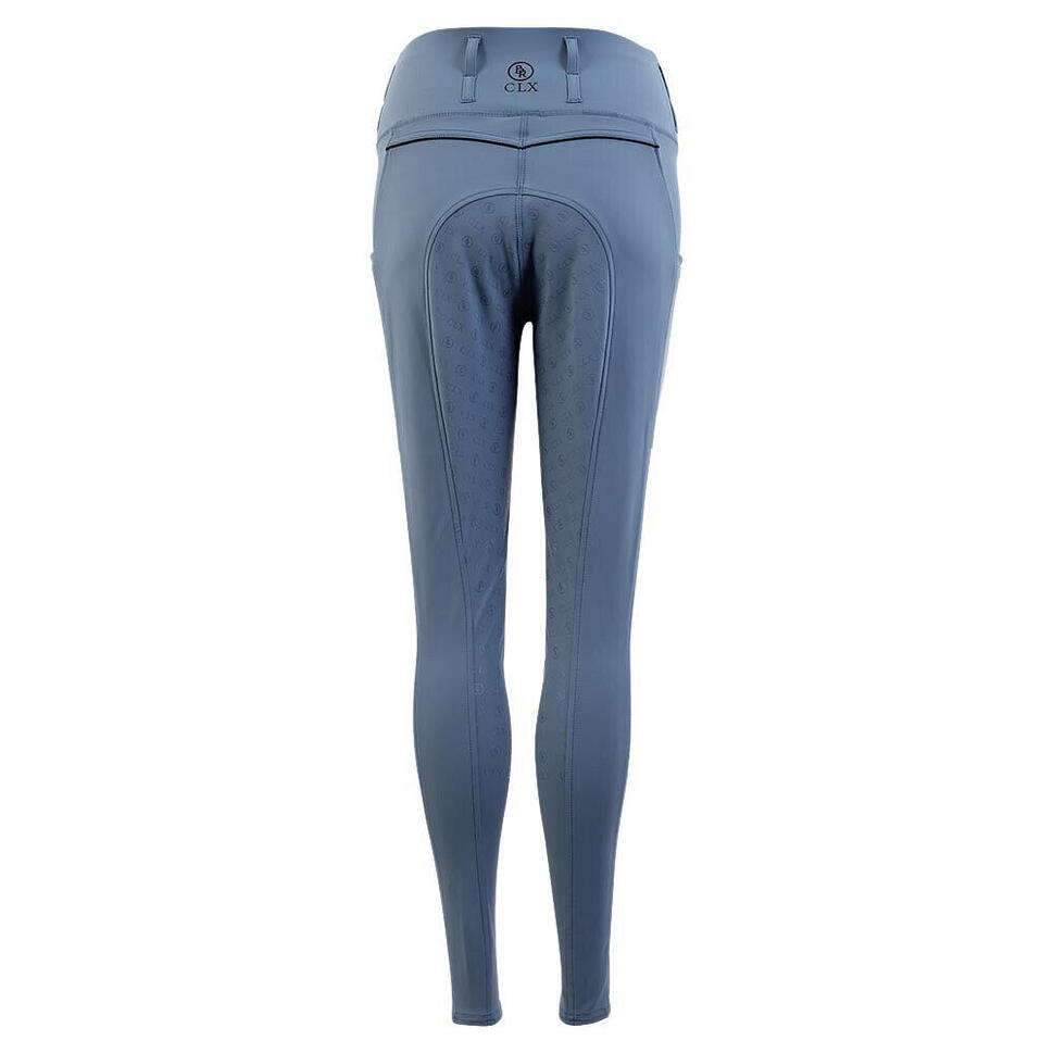 Leginsy jeździeckie z pełnym silikonowym wzmocnieniem dla kobiet BR Equitation C