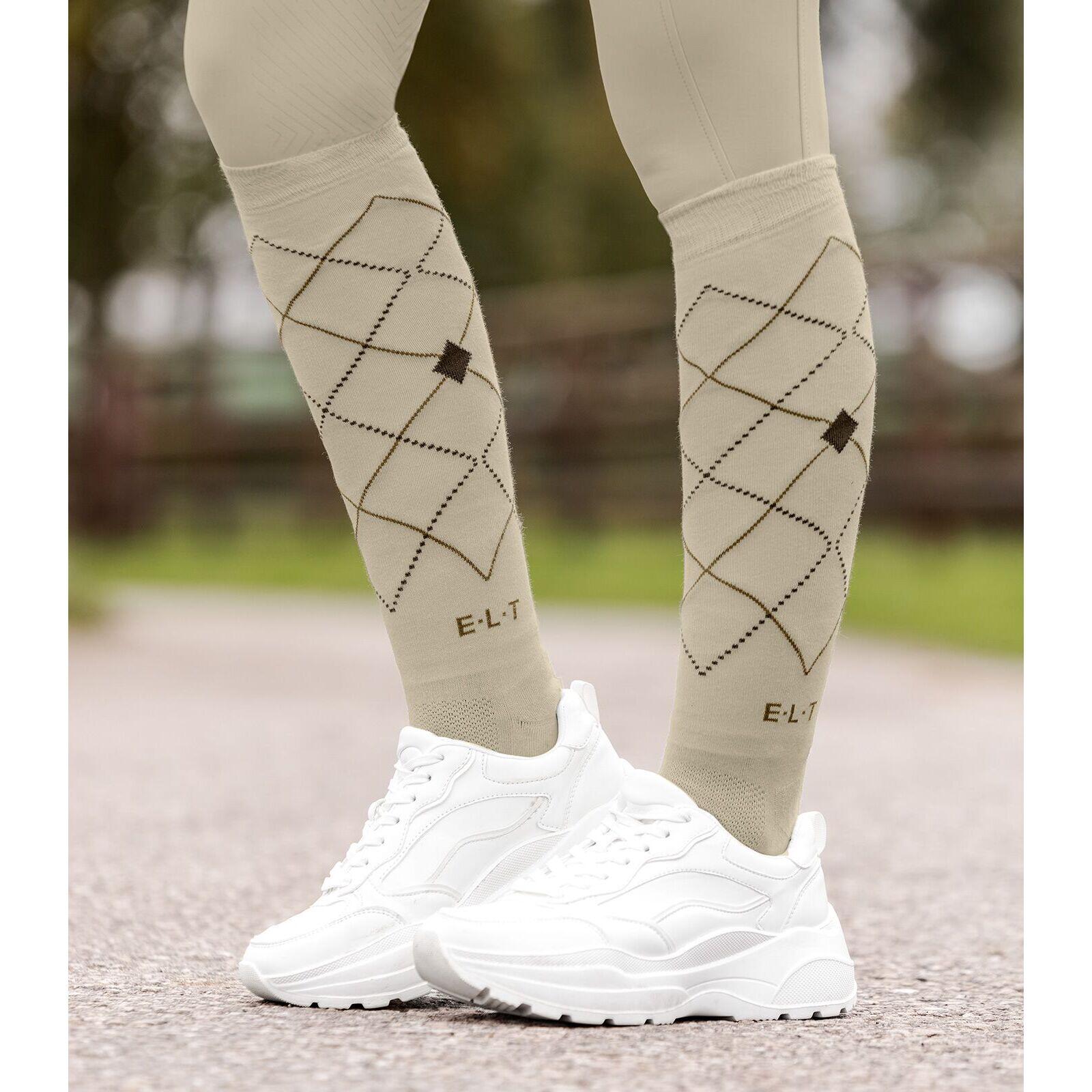 Chaussettes équitation femme ELT Argyle 2/2