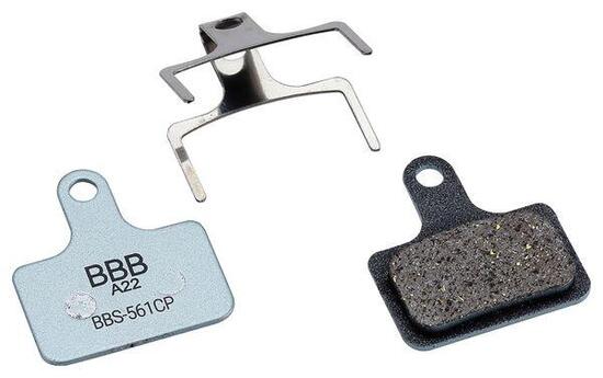Coppia di pastiglie organiche BBB DiscStop Coolfin per Shimano Dura-Ace/Ultegra/