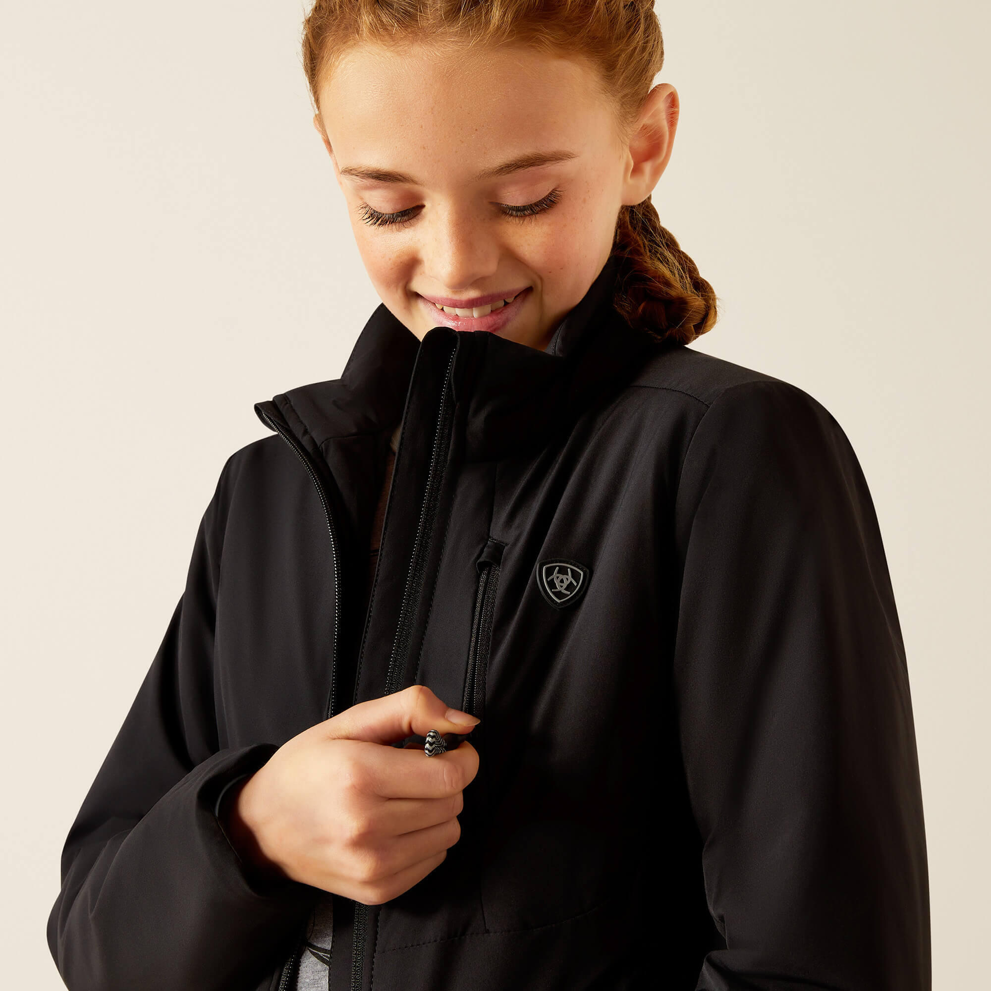 Veste équitation isolant full zip enfant Ariat Rion StretchShell 4/4