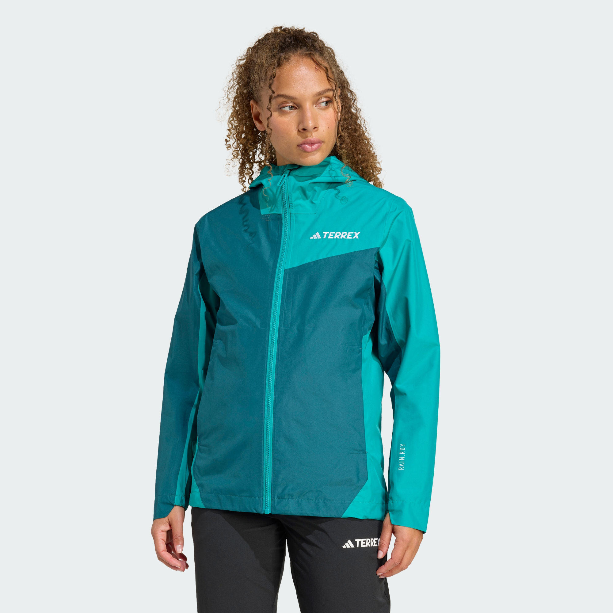 Adidas - Veste Terrex 2,5 Couches Multi Rain.rdy - Veste - Bleu|vert - S - Decathlon