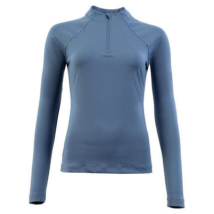 Reiter-T-Shirt mit Reißverschluss und langen Ärmeln für Damen BR Equitation CLX