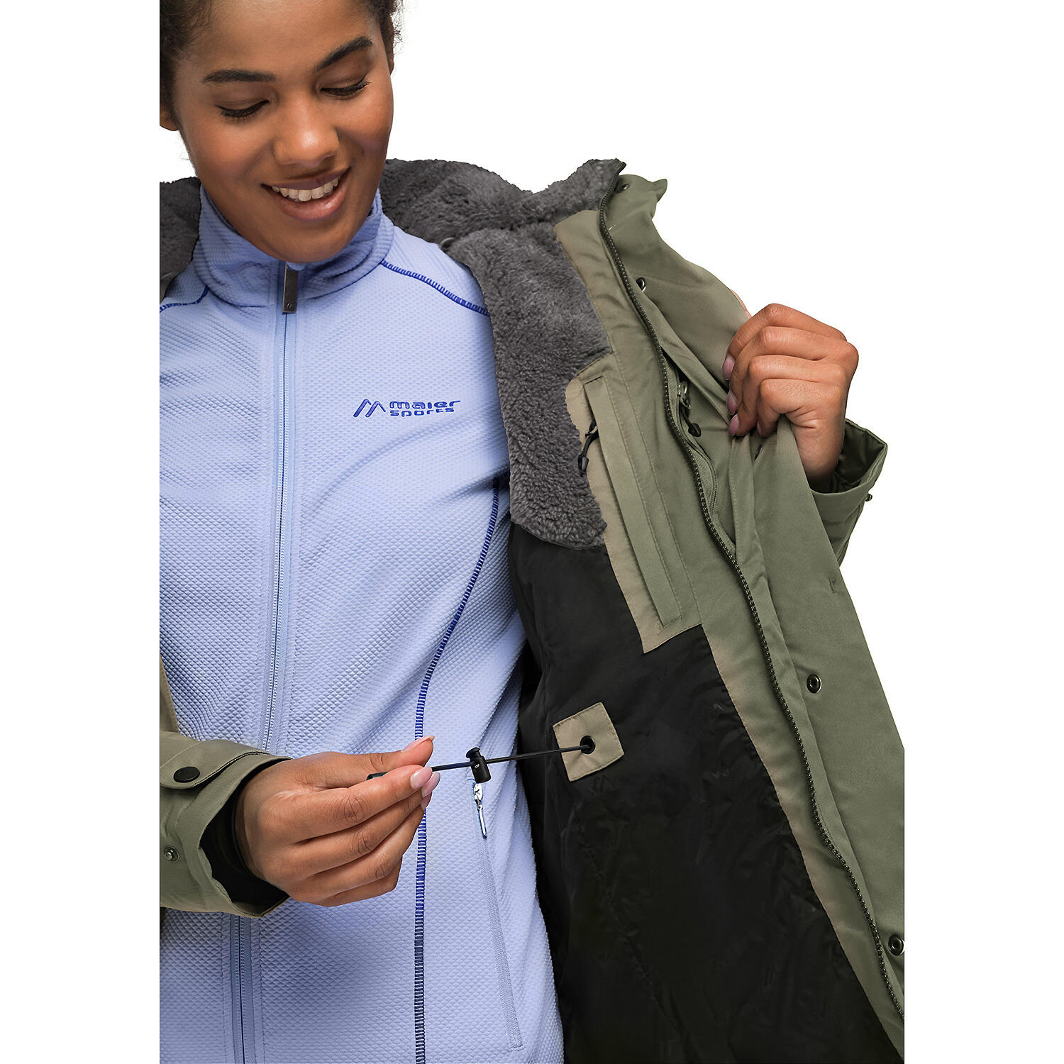 Cappotto da donna Maier Sports Lisa 2.1 3/4