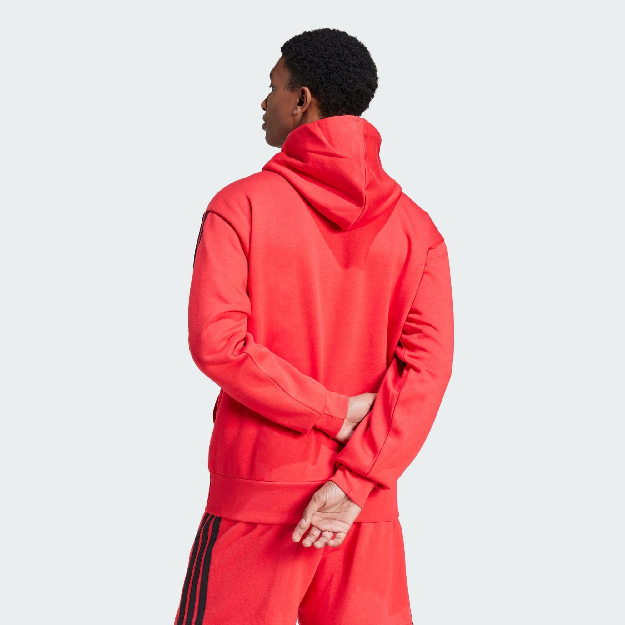 Felpa con cappuccio Essentials 3-Stripes Fleece 3/5