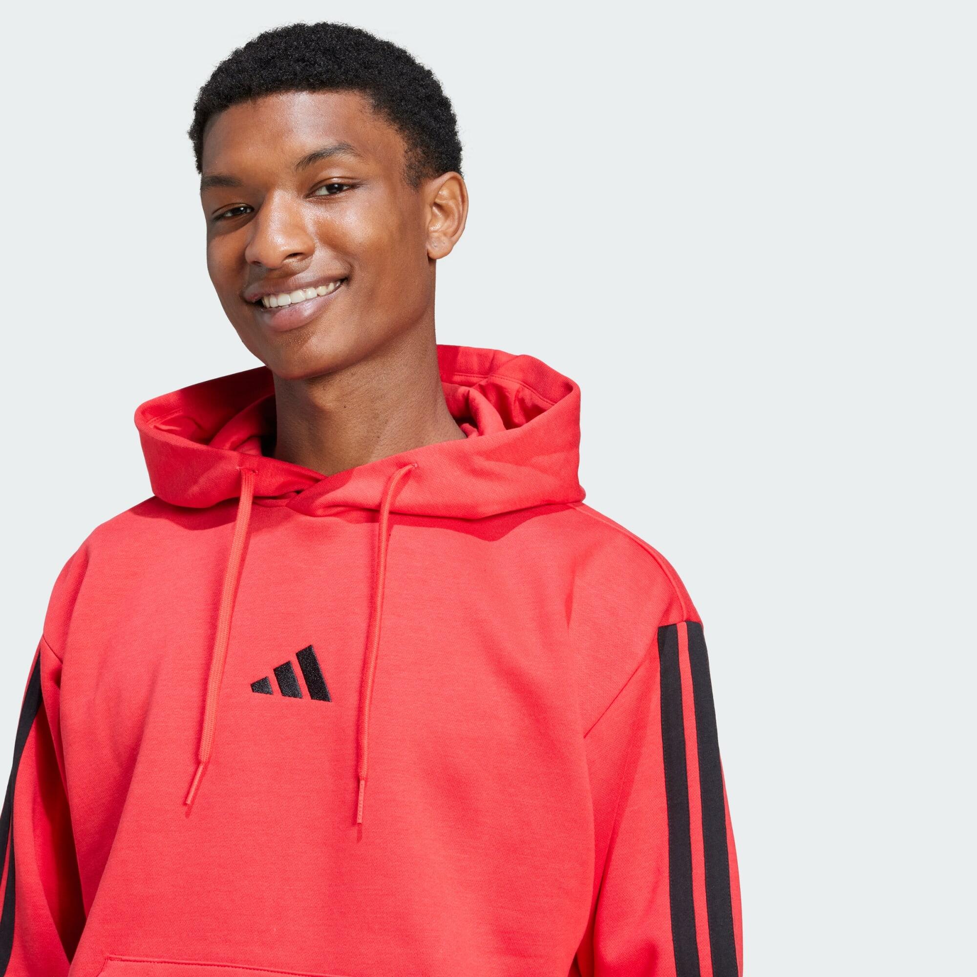 Felpa con cappuccio Essentials 3-Stripes Fleece 5/5