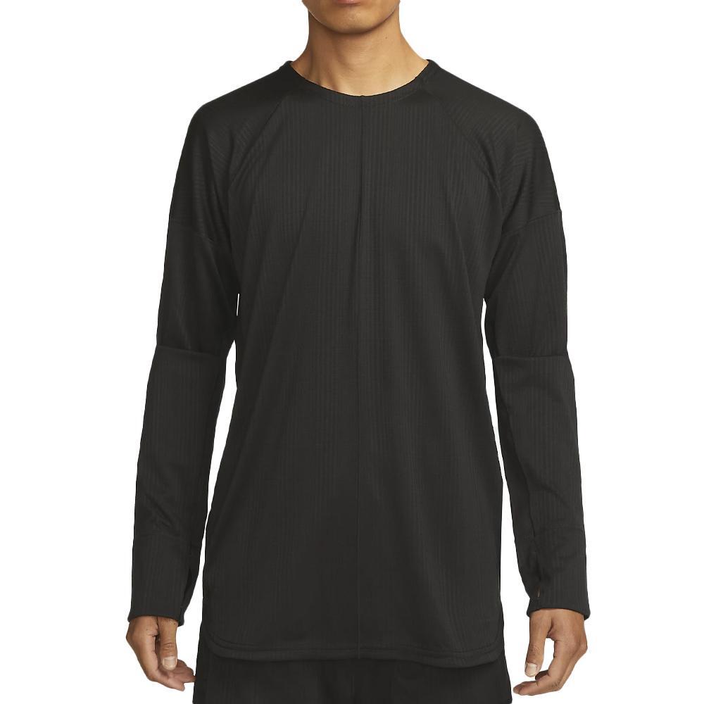 Sweat Noir Homme Nike Dri-FIT Crew Top 1/2