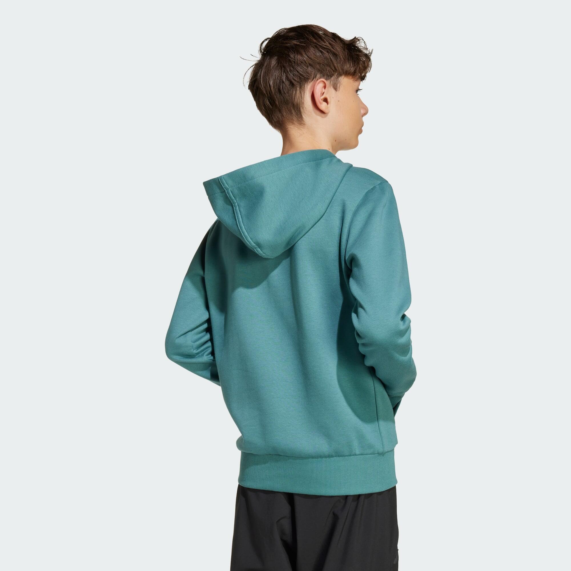 adidas Boys Slogan Fleece Hoodie Kids 3/5
