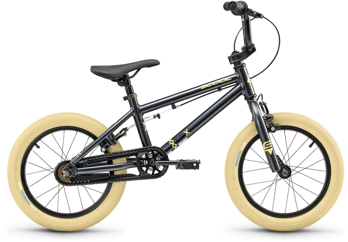 S'COOL Velo  BMX  Xtrix mini 16  1-Gang  Grau Beige