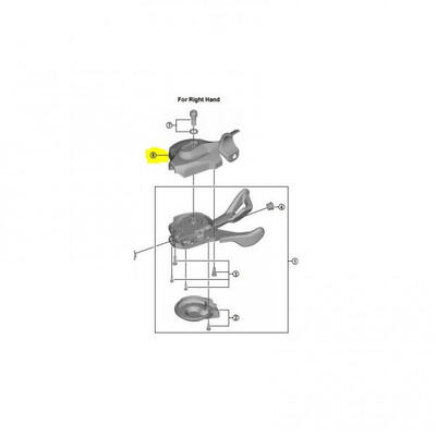 Linker handgreep body unit shimano sl-m7000-i-l