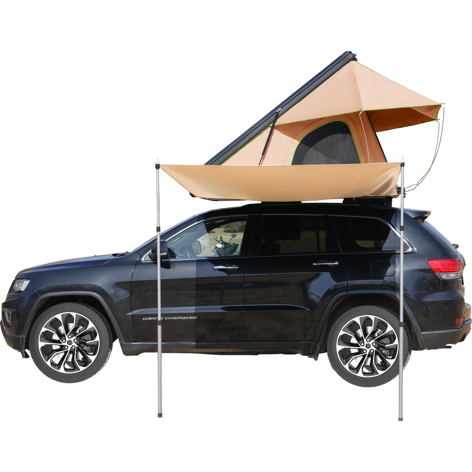 Rooftop Tarp Pour tente de toit Voile d'ombrage Camping Tente 3/5