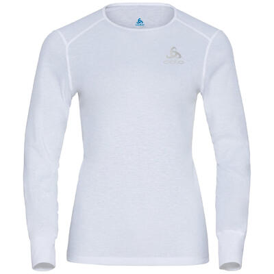 Odlo shirt ronde hals lange mouwen active warm eco thermoshirt wit xs