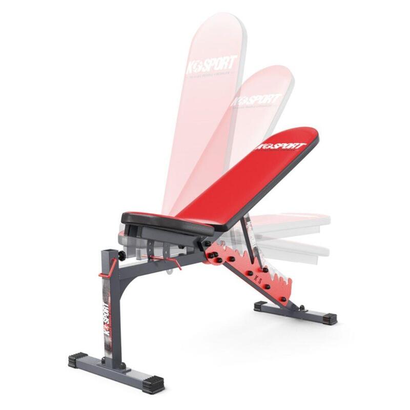 Kit d'entraînement avec banc Larry Scott réglable et rack