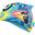 Cască de înot AQUA-SPEED Zoo Fish 01 albastru-galben 115 OS