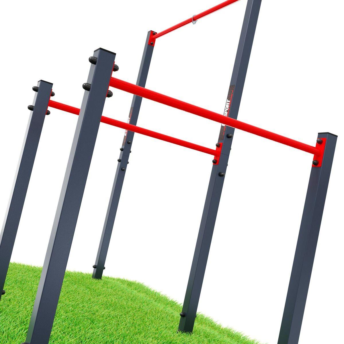 OUTDOOR GYM PULL UP BAR DIP STATION 2/5