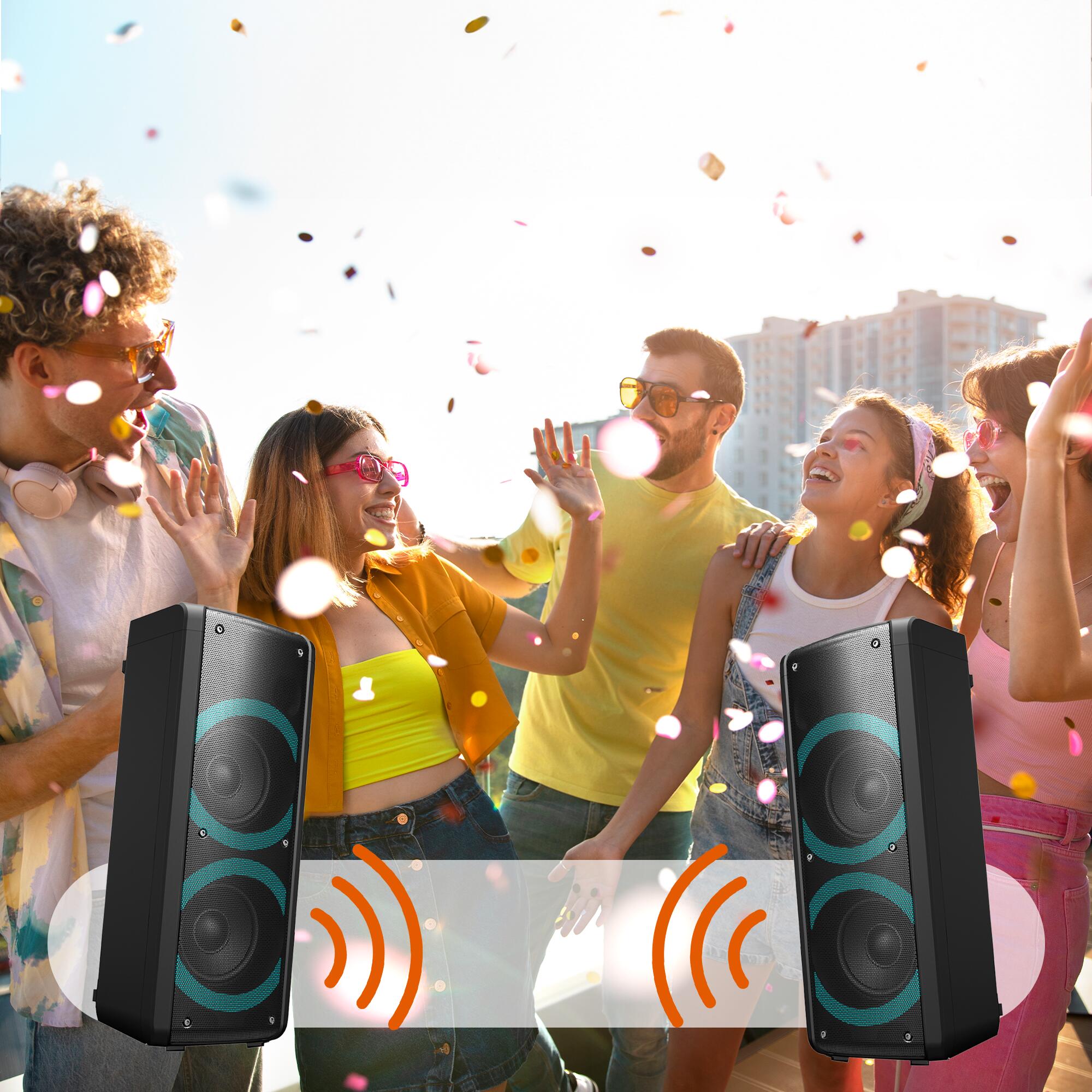 Portable Bluetooth Speakers Denver Electronics BPS352 Black 6/7