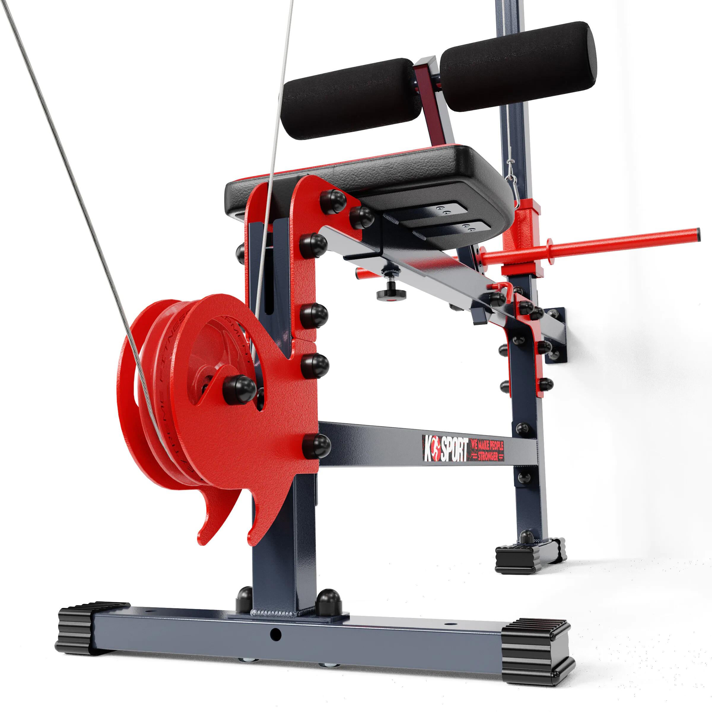 Lat Machine Per Casa K-Sport - Palestra A Parete Per Trazione, Sviluppo Muscolare, Con E-Book - Foto 8
