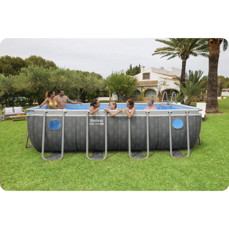 Basen stelażowy ogrodowy 488x244x122 cm Bestway 561MB zestaw