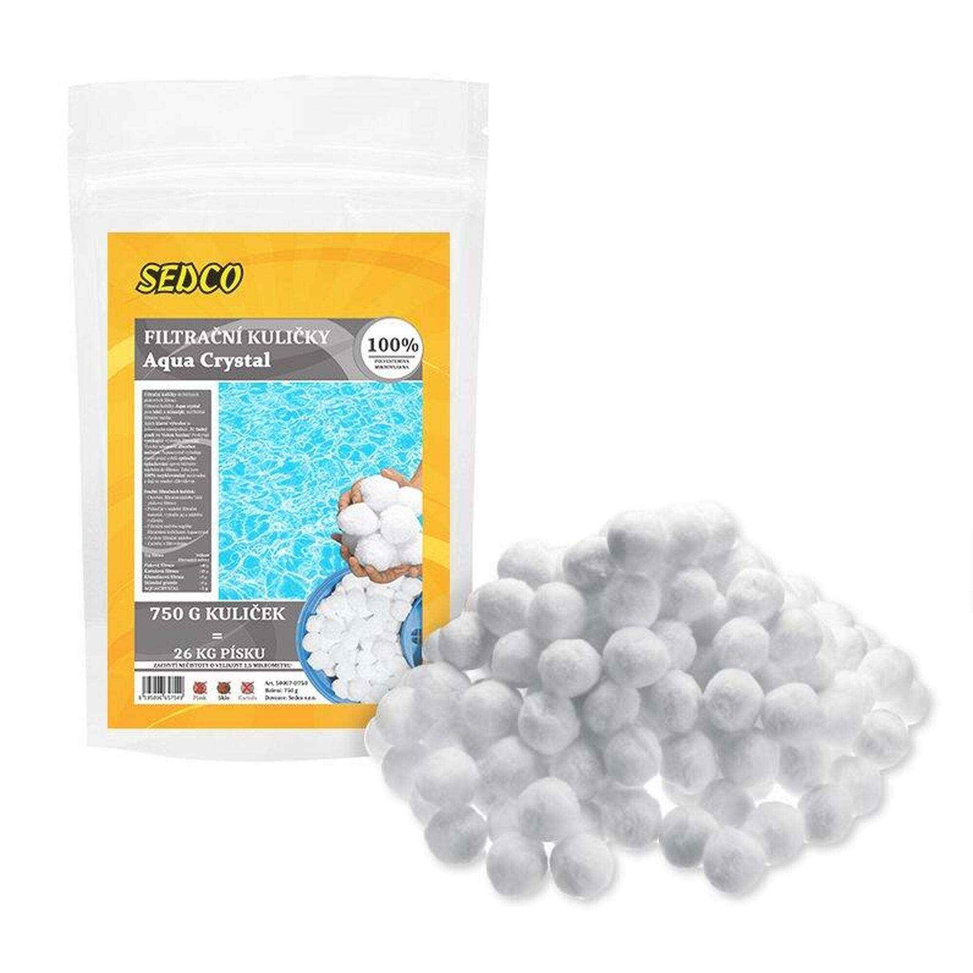SEDCO Filtrační kuličky PES AQUA CRYSTAL 750 g